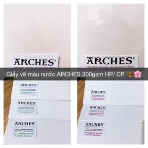 Giấy vẽ màu nước ARCHES 300gsm vân Hotpressed / Coldressed