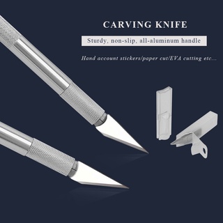Jianwu 4 Bldes Sharp Blade Khắc Dao Kết Hợp Đơn Giản Tiện Ích Dao Khắc Tiện Ích DIY Nghệ Thuật Sáng Tạo Đồ Dùng Văn Phòng