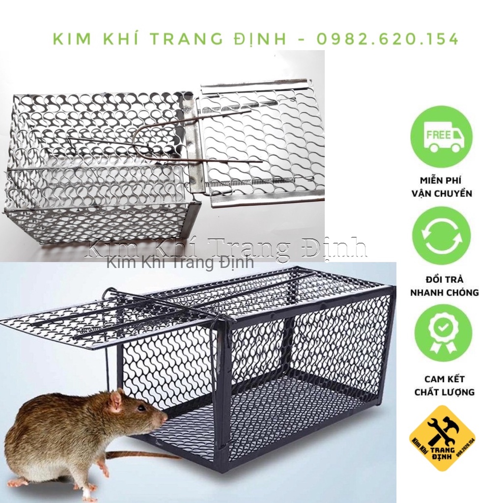 Bẫy chuột lồng sắt vuông loại 22cm | Shopee Việt Nam