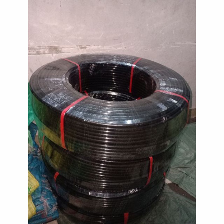 Cuộn 200m ống LDPE 12mm (kích cỡ 10*12mm, độ dày 1mm, là ống cứng dẻo, không phải ống mềm), nhựa ldpe nguyên sinh 100%