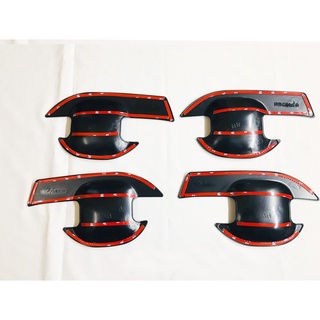Ốp tay nắm, hõm cửa xe Ford Ranger đời 2014 -2021 - Mẫu Nhựa đen cao cấp