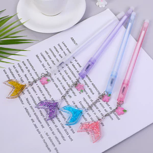 3 Bút Nước Mực Đen Tag Đuôi Cá Nhũ Và Hoa Anh Đào