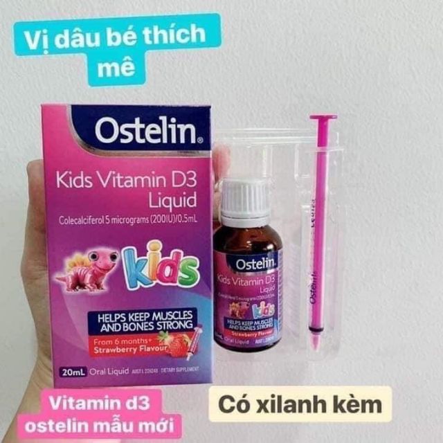 Vitamin D3 Ostelin Liquid 20ml Shopee Việt Nam 2254