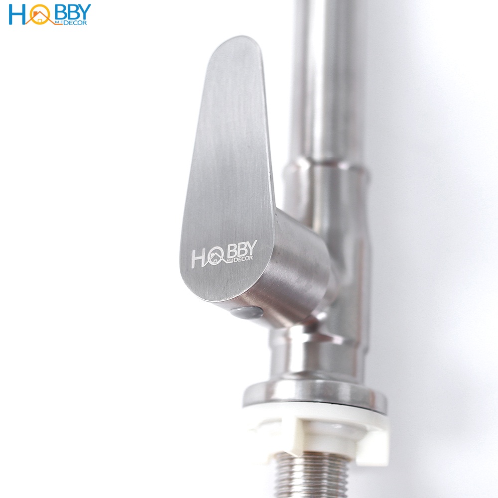 Ảnh Vòi rửa chén bát lạnh gắn chậu inox 304 xoay tròn Hobby home decor RL1 2