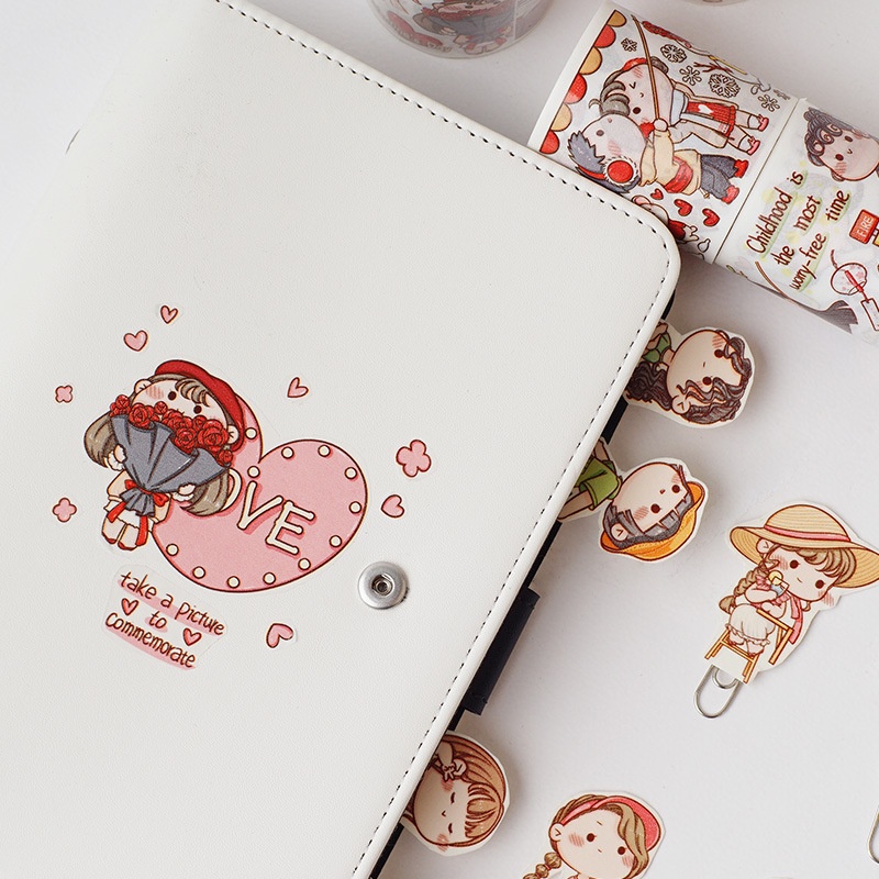 Washi tape cute sticker trang trí thủ công trong nhà, DIY Crafts, Scrapbook, Journal, Diary, Planner K88