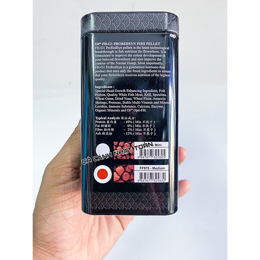THỨC ĂN LÊN ĐẦU, ĐỎ, CHÂU OCEAN FREE FH G1 CHO CÁ LA HÁN 120G (ĐEN)