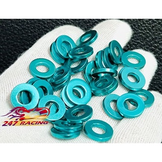 10 Long Đền LỐC MÁY nhôm 6li gắn ốc lốc máy màu XANH LỤC BẢO