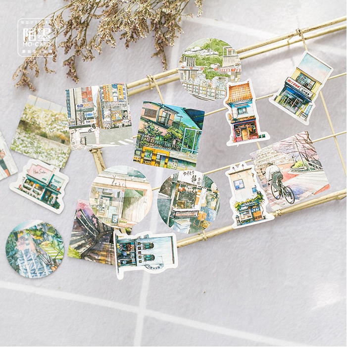 Hộp 45 miếng dán trang trí kiểu dáng dễ thương sáng tạo | BigBuy360 - bigbuy360.vn