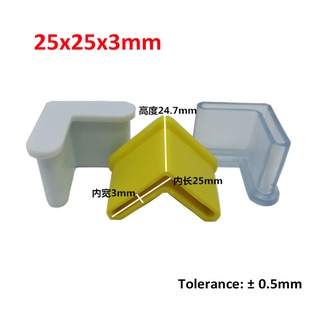 4 Tam Giác Sắt Chân Nắp Góc Hình Chữ L Chân Ống Đầu Nắp Nắp Cao Su Đen / Trắng / Vàng / Trong Suốt