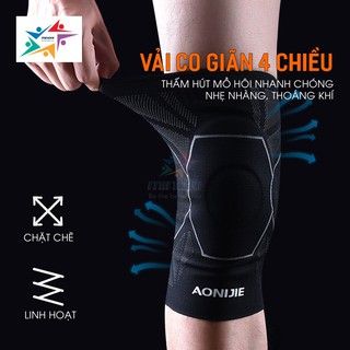 Bó Gối Thể Thao Bảo vệ Đầu gối Pickleball băng gối thể thao tập gym Aonijie E4108 cao cấp đệm silicon