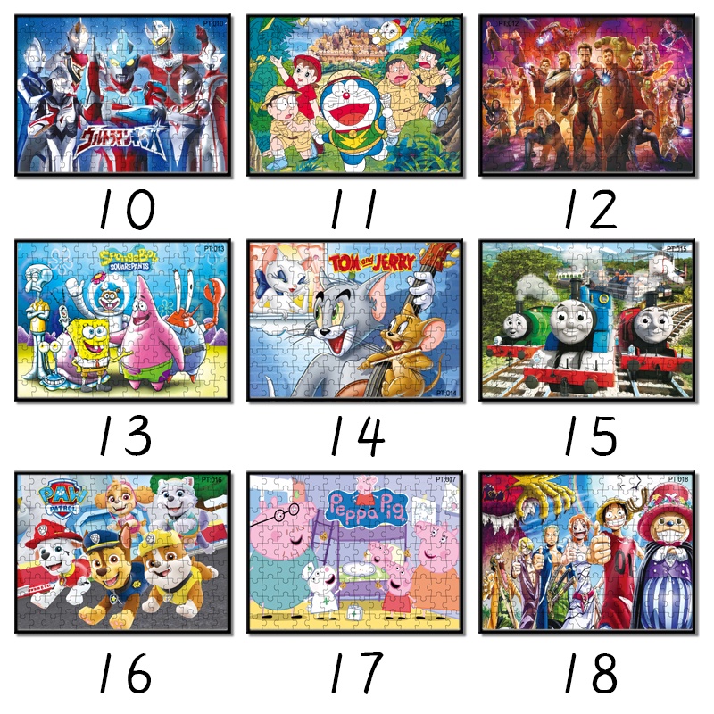 Ảnh Set 126 miếng xếp hình LEQIAZHIXING công chúa Disney/ Ultraman/ Hello Kitty cho bé 6-8 tuổi 3