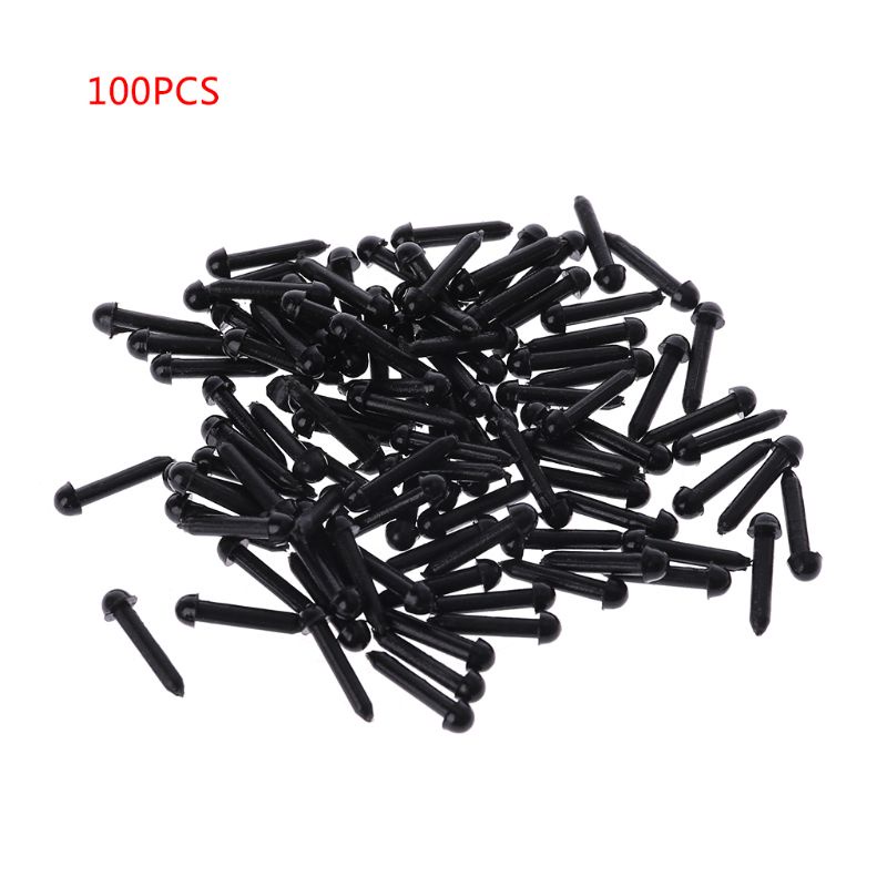 Set 100 mắt nhựa đen để làm gấu bông búp bê thủ công tiện lợi cỡ 3mm/ 4mm/ 5mm/ 6mm