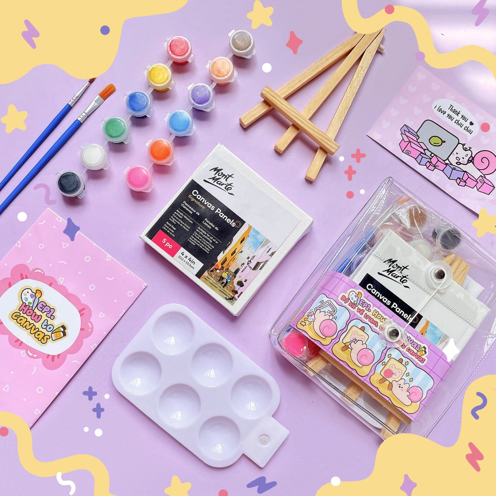 Bộ kit vẽ tranh trên khung canvas - |Art attack series| EP1.How to Canvas