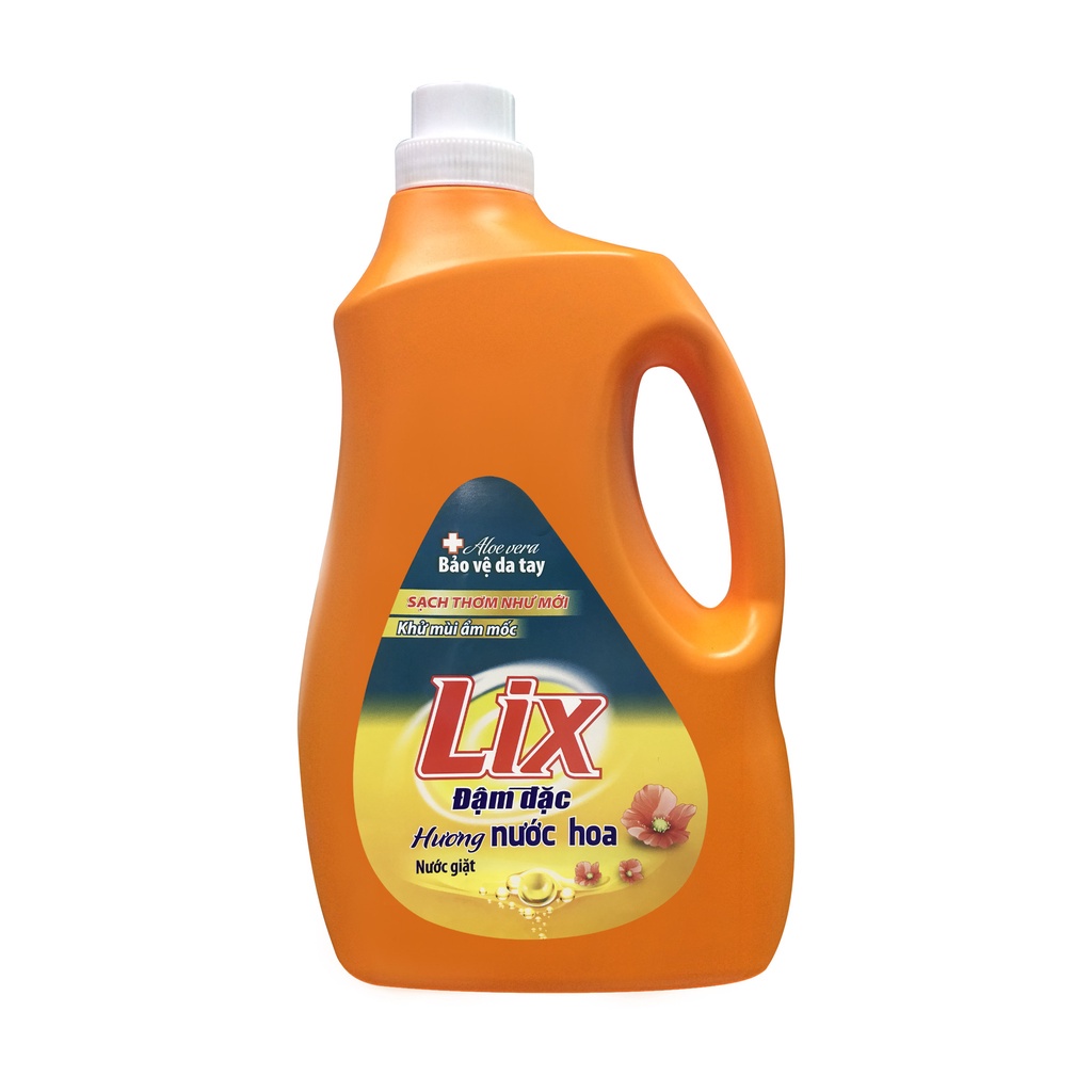 Ảnh Nước giặt Lix đậm đặc hương hoa chai 3.2kg làm sạch cực nhanh vết bẩn NGH46 tăng gấp đôi sức mạnh giặt tẩy quần áo 3