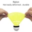 Cầu lông Nylon PYCOU, Cầu lông thể thao bằng nhựa, Bóng tập cầu lông trong nhà ngoài trời ổn định