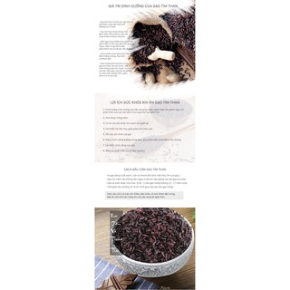 Trà Gạo Lứt Tím Than Thiện Phát 1kg (Rửa sạch, rang chín)