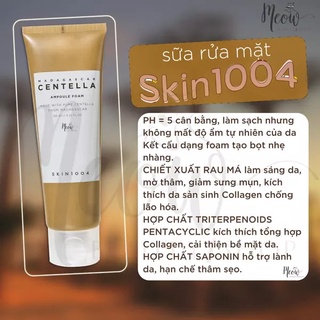 Sữa Rửa Mặt Dưỡng Ẩm Làm Sạch Da Centella Chiết Xuất Rau Má 125ml