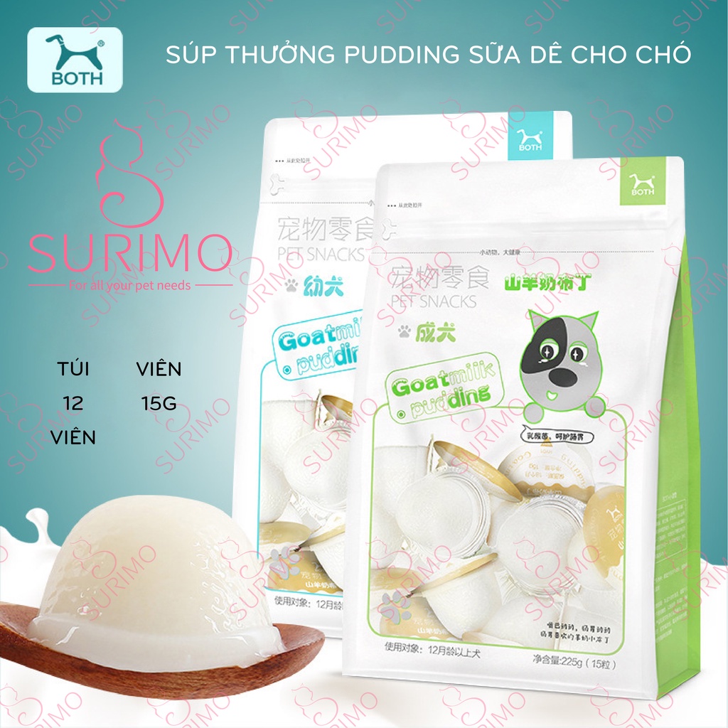 Pudding Sữa Dê Bổ Sung Canxi Và Lợi Khuẩn Cho Chó - viên 15g | Shopee ...