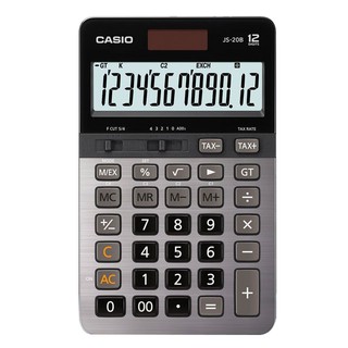 Máy Tính Toán Casio JS-20B - Phím Êm Silent Touch, Tính Thuế, Pin Kép chuyên dụng dành cho văn phòng, kế toán, ngân hàng