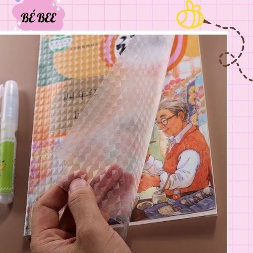 Bọc Sách Vở 3D Tự Dính Chống Nước Chống Rách 10 Tờ Đủ Size 25x34,30x43 ...