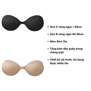 Miếng dán ngực nữ đệm mút dày 3cm bàn tay nâng ngực tạo khe, Áo lót nữ không dây DEVARI D0127