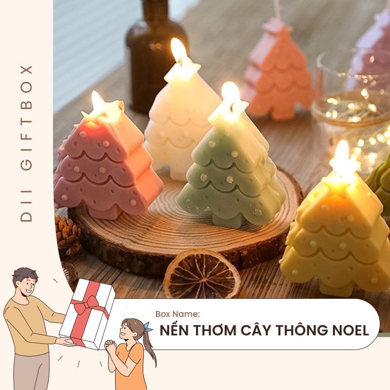 Nến thơm Noel Nến Handmade Kiểu Dáng Cây Thông Nhiều Màu Sắc | Shopee ...