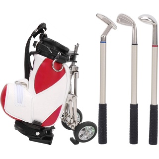 Bộ quà tặng chuyên dụng GOLFẺR hộp đựng bút hình túi đánh golf+3 cây bút hình gậy đánh golf+đế kiểu thảm cỏ độc đáo