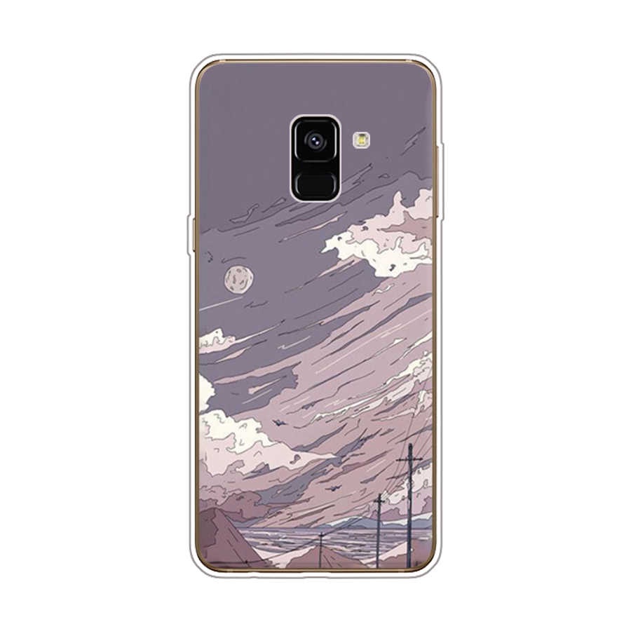 Ốp Điện Thoại TPU Dẻo In Họa Tiết Độc Đáo Thời Trang Cho Samsung Galaxy A8 plus 2018 A6 2018 plus