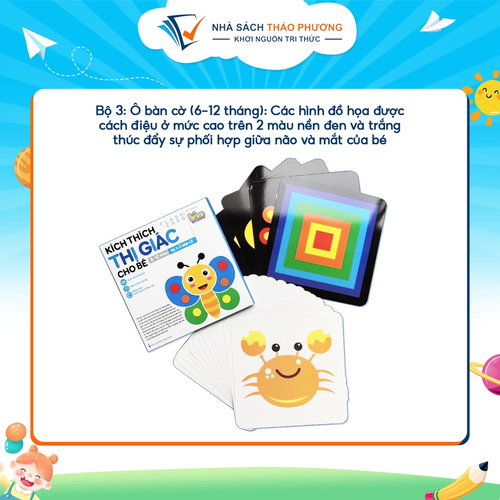 Ảnh Sách - Bộ thẻ kích thích thị giác cho bé theo chủ đề cho trẻ từ 0 đến 36 tháng 4