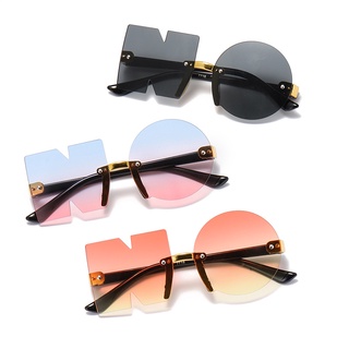 【 Kính râm trẻ em N-O Kính râm trẻ em Mới không khung không đều cho bé dự tiệc