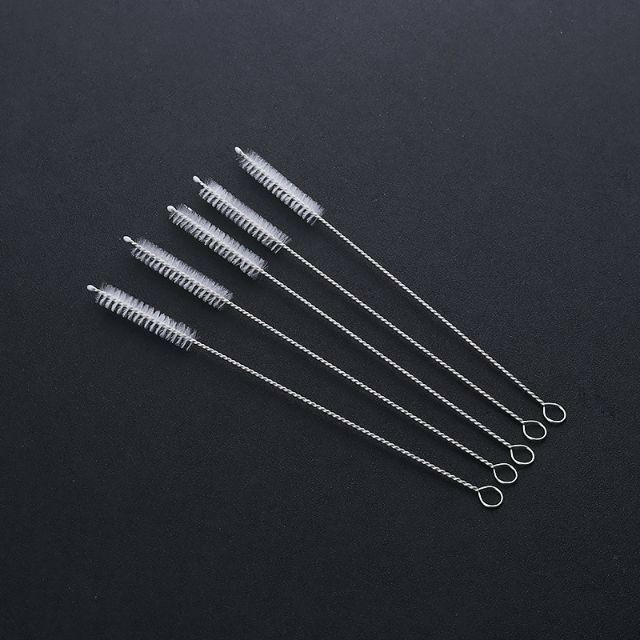 Que cọ rửa vệ sinh ống hút bằng thép không gỉ, uốn cong dễ dàng