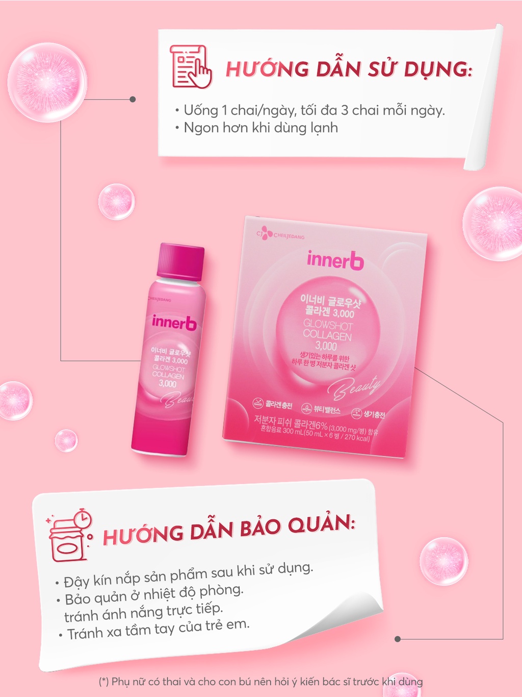 Mô tả Combo giữ ẩm da sáng mịn InnerB Aqua Rich DoubleUp & 4 hộp Collagen InnerB Glowshot - 7