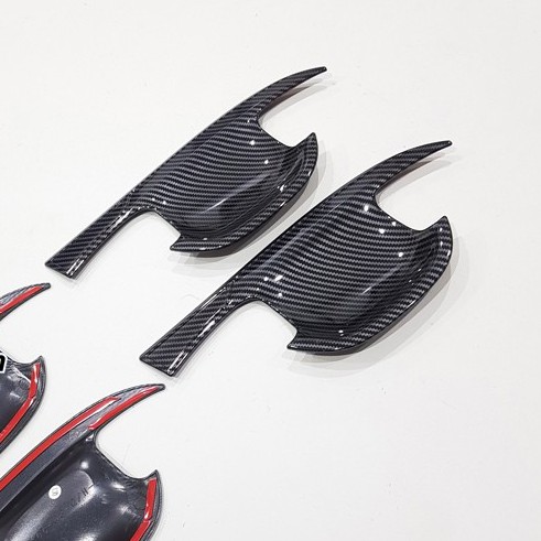Ốp tay nắm, hõm cửa Cacbon xe Kia Sorento 2021 2022 2023 2024 2025 vân Carbon cao cấp