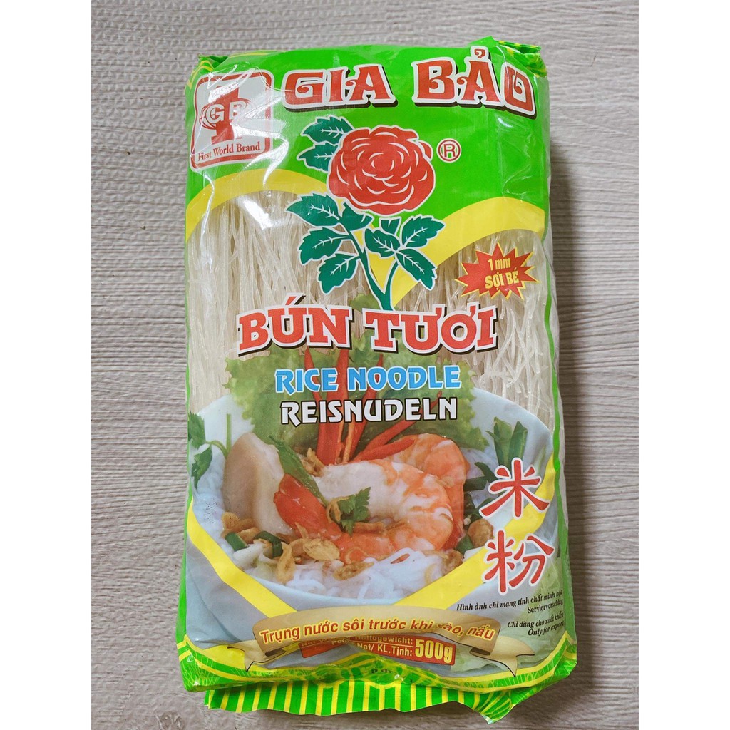 BÚN TƯƠI KHÔ GIA BẢO 500GR, CỌNG BÚN MỀM THƠM NGON SẢN PHẨM XUẤT KHẨU NƯỚC  NGOÀI, loại xuất khẩu đạt chuẩn quốc tế | Shopee Việt Nam