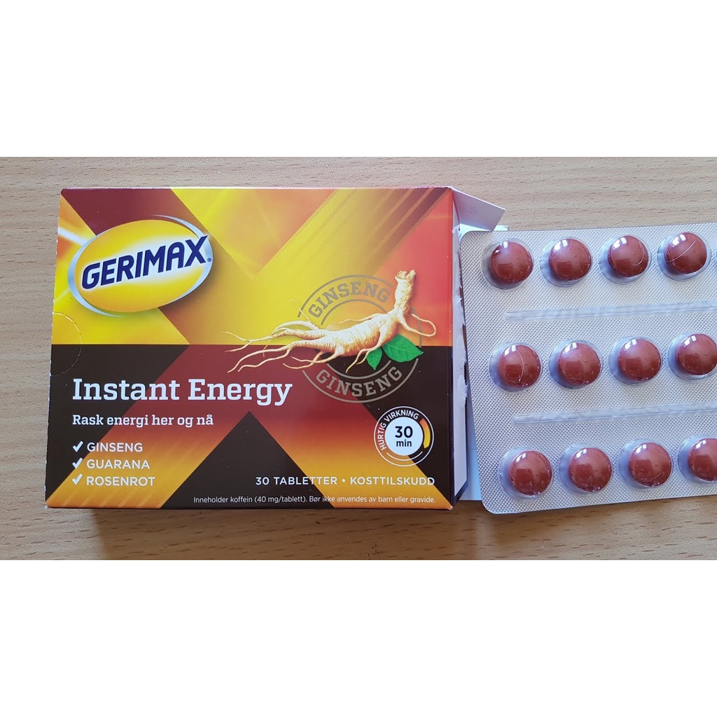 Viên uống nhân sâm ĐAN MẠCH GERIMAX hộp 30 viên | Shopee Việt Nam