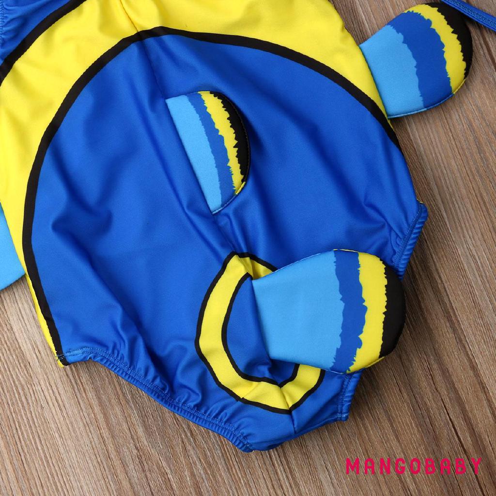 ☞Mg-toddler Bé Gái Một Mảnh Bikini Đồ Bơi Đồ Bơi Bộ Đồ Tắm Quần Áo Đi Biển