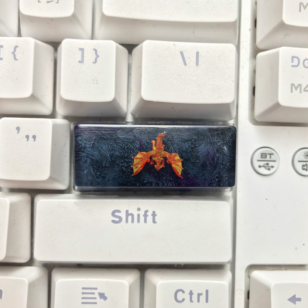 Keycap Enter Rồng 2,25u XUYÊN LED - keycap artisan Dragon trang trí bàn ...