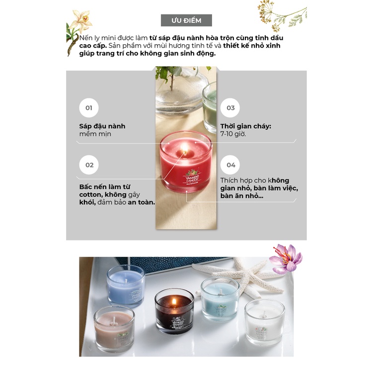 Ảnh Nến ly mini Yankee Candle (37g) - Pink Sands 3
