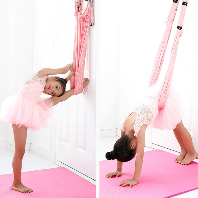 Dây tập YOGA móc 2 bên có thể điều chỉnh SPORTY YGT5 co giãn với thiết kế đai chân kéo dài