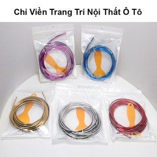 Chỉ Viền Trang Trí Nội Thất Ô Tô – Cuộn 5M Carzone