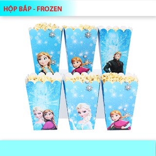 (9 Mẫu) Hộp đựng bắp + tem cắm mẫu bé gái SET 6 cái