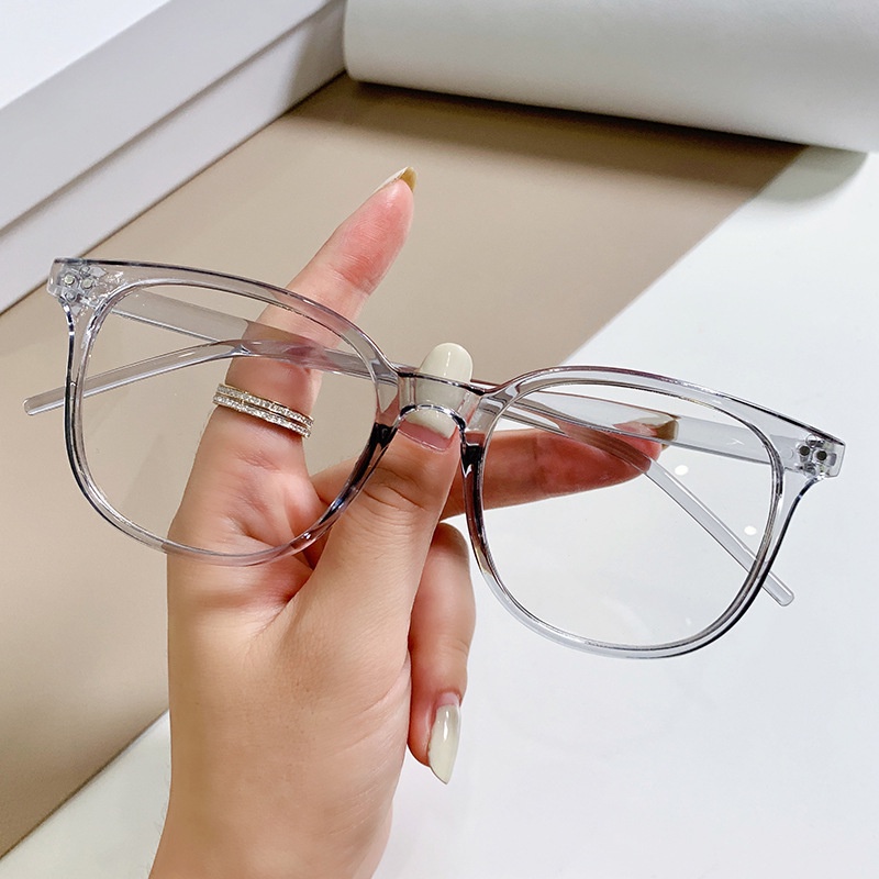 Gọng kính cận nữ nam thời trang phong cách Hàn Quốc mắt vuông càng mảnh nhiều màu chống UV400 và tia bức xạ đẹp rẻ 101