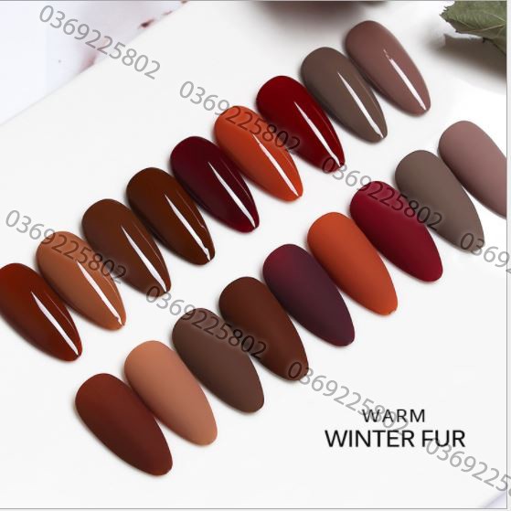 SET Sơn gel AS mã ACZ mẫu chai đỏ nhọn 9 chai 15ml siêu HOT siêu xịn