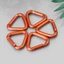 DELMER Carabiner Đi Bộ Đường Dài Ấm Siêu Tốc Kẹp Snap Ngoài Trời Hợp Kim Nhôm Móc Tam Giác