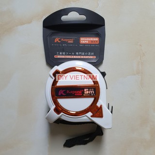 Thước rút cuộn thép hãng KAPUSI Nhật Bản dài 5m có lỗ ban phong thủy, Bảo hành 12 tháng Kouritsu Official Store
