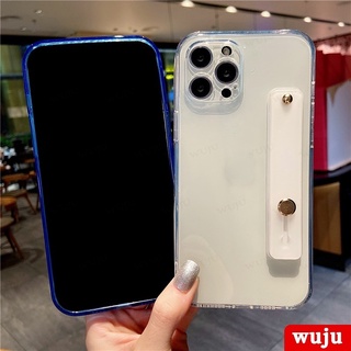 Ốp Điện Thoại Silicon TPU Mềm Trong Suốt Dạ Quang Chống Sốc Có Giá Đỡ Cho iPhone 11 12 13 Pro Max XR X XS Max 8 7 Plus SE