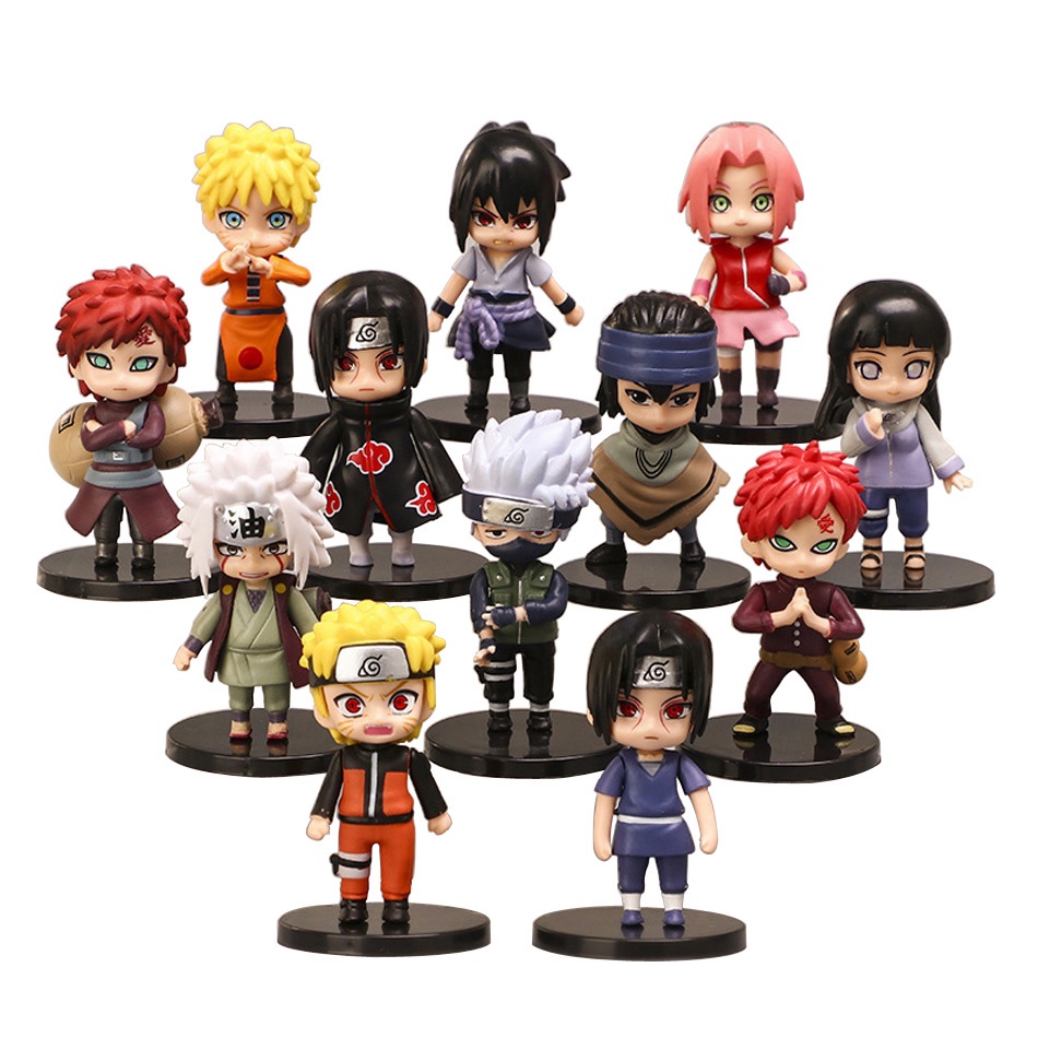 Mô Hình Nhân Vật Kakashi Sasuke Sakura Trong Phim Naruto 12 Kiểu Đáng Yêu