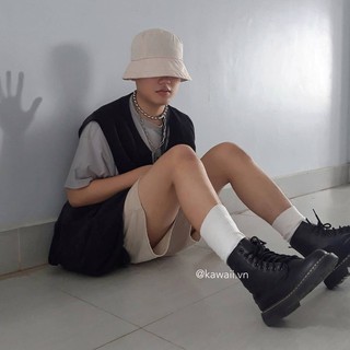 [Có sẵn size nam nữ] ORIGIN BOOTS - GIÀY BỐT DR CỔ CAO đế 3,5cm da lì cao cấp TẶNG KÈM 1 CẶP DÂY (Ảnh thật shop tự chụp)