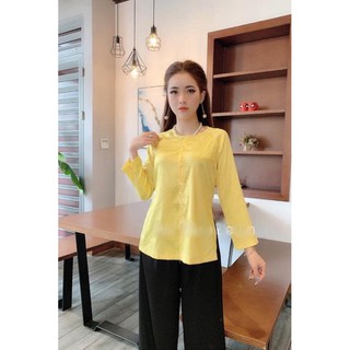 Bà Ba Gấm Cao Cấp # Jacket Top Kem Dress Women