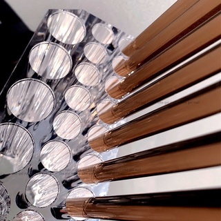 hộp đựng cọ cao cấp 26 ô , khay cắm cọ nhíp nail bằng meka